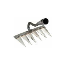 Design inovador para jardinagem, proporcionando conforto personalizado. Ancinho de mão em aço carbono de alta qualidade, com ampla aplicação e