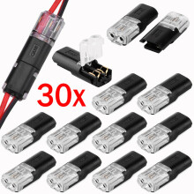 Crimp-Anschlüsse für sichere Draht-zu-Draht-Verbindungen, Schnellverbinder mit Klemmanschluss, ideal für Audio-, Video- und LED-Lichtleisten