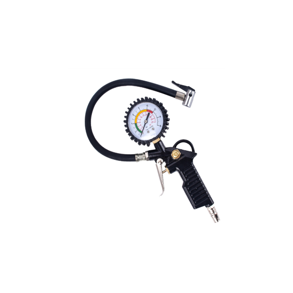 Quick Connect Coupler With Leak-Proof Locking Chuck, Tire Inflator Pressure Gauge Featuring Ergonomic Handle And High Precision Pressure Gauge For 9358999349282