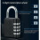 Combination Lock for School Gym Locker, Resettable 4 Digit Combination Padlock with Adjustable Code, Durable Zinc Alloy Waterproof Lock for Toolbox 4