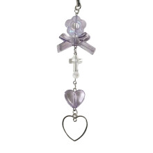 Cute Bowknot Heart Bead Keychain Pendant Bag Phone-Section 25
