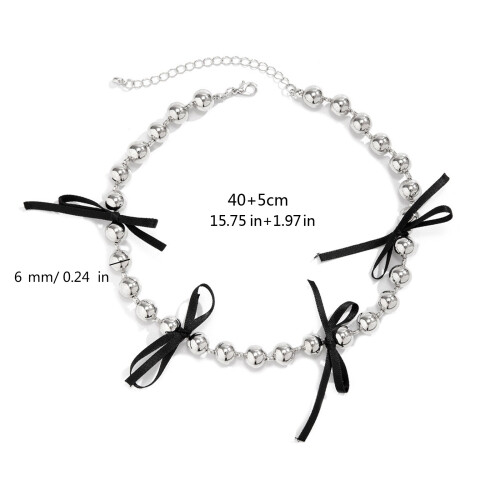 Collier de chaîne de perles moderne, accessoire de mode, collier 2