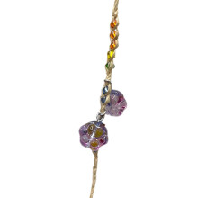 Wunderschönes Armband mit Katzenpfoten-Anhänger,-Lila