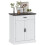 Homcom HOMCOM Sideboard Storage Cabinet with Thick Tabletop and 2 Barn Doors White 2
