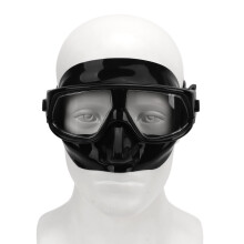 Lunettes de plongée en silicone pour PC à Usage Dual, étanches et anti-buée, masque de plongée pour adultes, noir