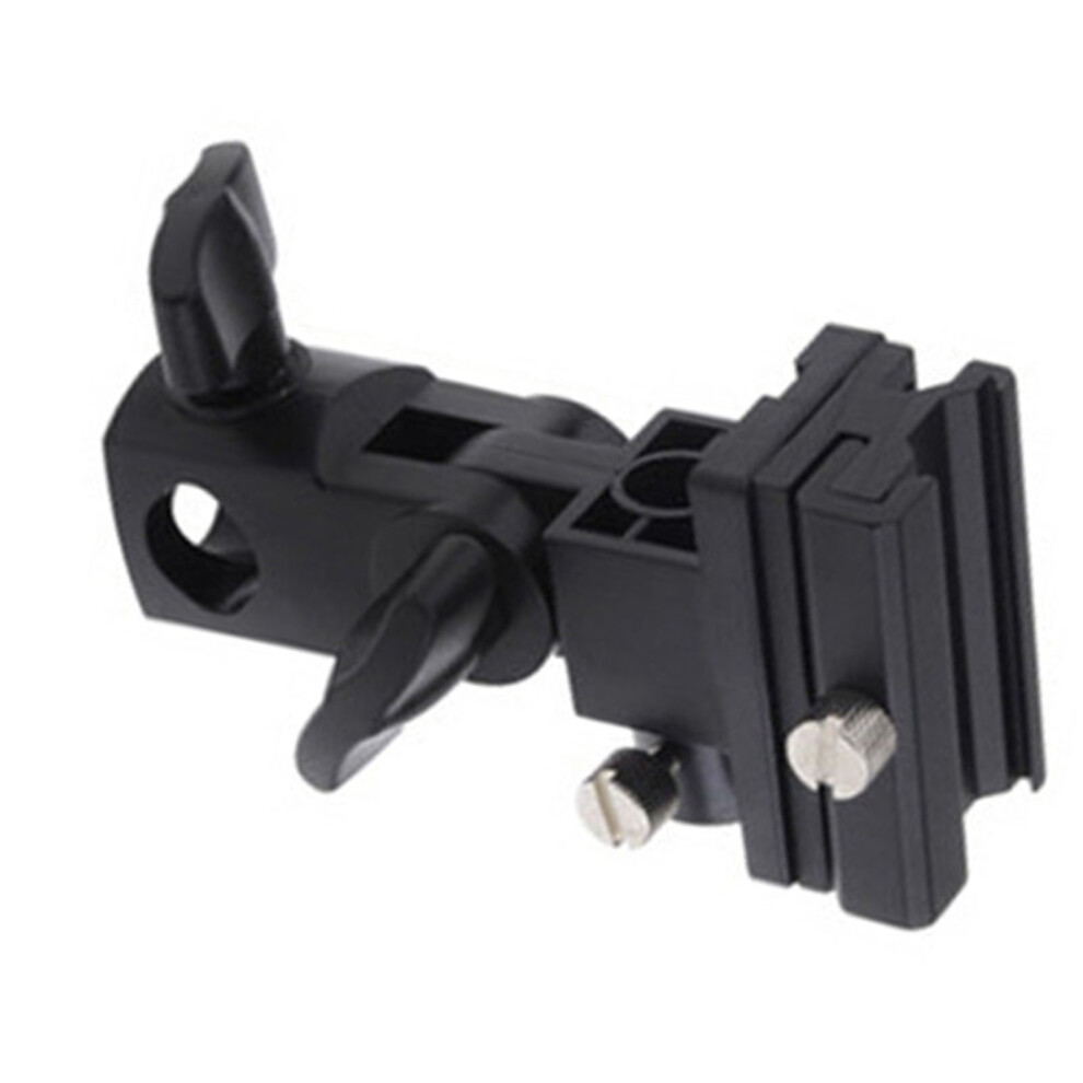 Photography Hot Shoe Flash Adapter With Adjustable Swivel & Umbrella Clamp Light 7641371376795