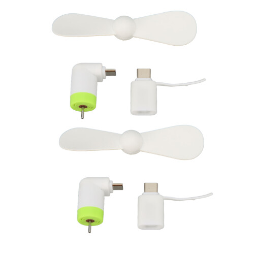 Φορητός ανεμιστήρας Micro USB & Type C, φιλικός προς το περιβάλλον ανεμιστήρας χαμηλής