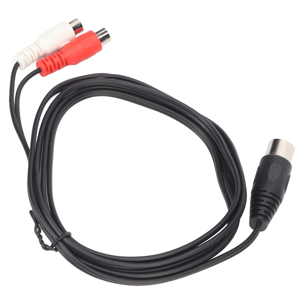 8 Pin Din To 2 Rca Adapter Cable 1.5M / 4.9Ft Male To Female Sound Equipment 8751371378077