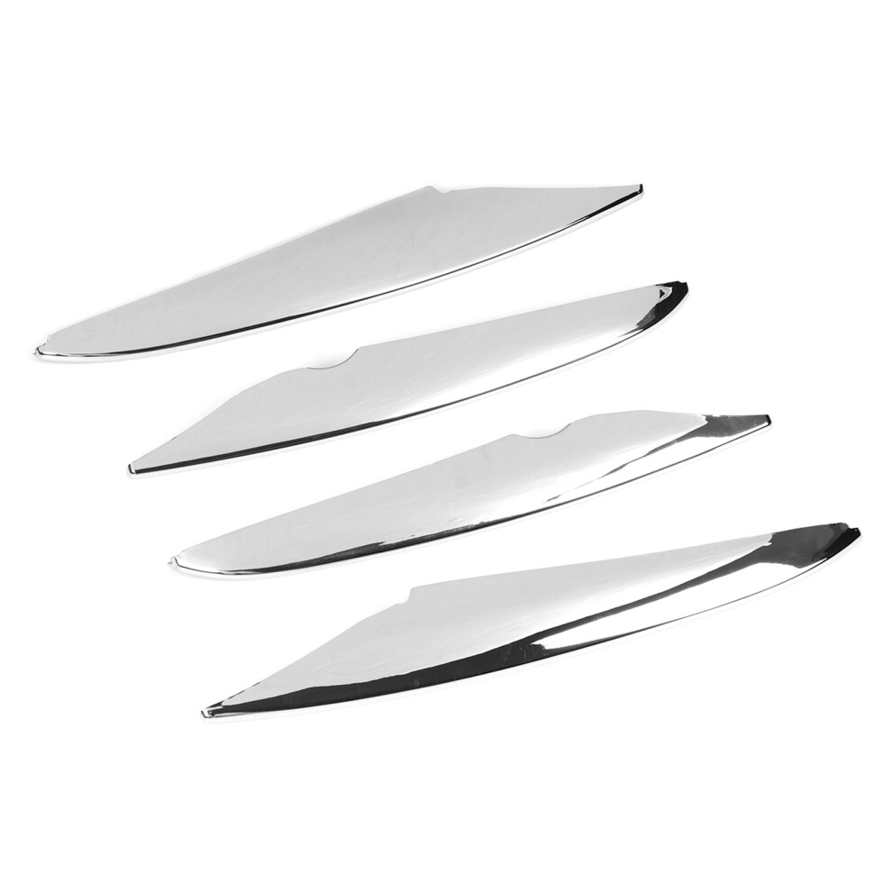 4Pcs Front Bumper Fog Trim For Glc X253 Amg 2016-2019 Electrosilver Light 4631371377505