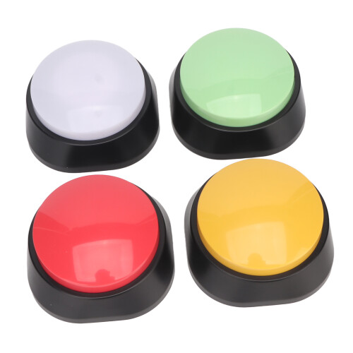Durable 4Pcs Pet Communication Buttons Assorted Colors 30s Record Time 2