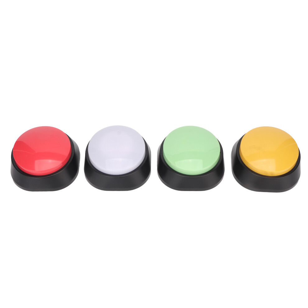 4Pcs Pet Training Buttons With Recording 30S Assorted Colors For Dogs & Cats 6921371377277