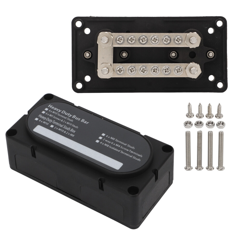 Heavy Duty Power Distribution Block 4 Post 100A Universal For 12-48V Vehicles 3041380668685