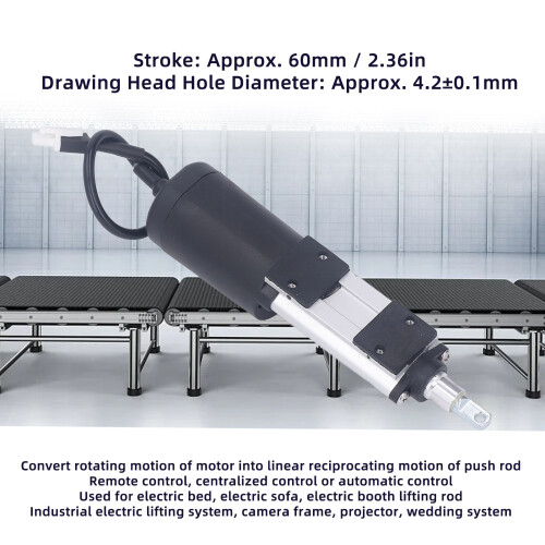 Mini Electric Linear Actuator Pen Type 100N 60mm DC12V for Robotics 2