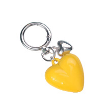 Fashionable Heart Key Chain Accessory Elegant Heart Key-Yellow