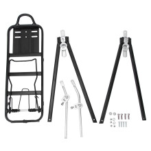 Rear Rack For Bicycle, Quick Install Rear Bike Cargo Rack Lightweight Durable Aluminum Alloy Adjustable Bike Luggage Carrier Rack Suitable For Disc V