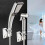Shower Head Flow Regulator Brass ShutOff Valve, Water Flow Control, Universal Fit 2