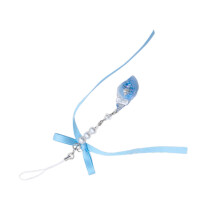 Breloque de téléphone tendance avec nœud papillon pour-Bleu