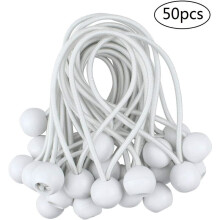 Attaches élastiques à boule pour bâche ou parasol, cordons élastiques 100 % latex, durables et fiables pour fixer des objets domestiques,