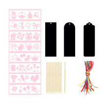 Making Kit for Kids Solar System Theme, DIY Bookmarks with Galaxy Star Art and Bamboo Stylus, Outer Space Scratch Card Adventure Set, Perfect for