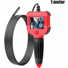Telecamera di ispezione flessibile, monitor LCD a colori, testa impermeabile e cavo estensibile, telecamera industriale professionale per uomo