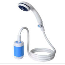 Portable Outdoor Companion, Multiple Spray Modes Rechargeable Electric Shower Pump for Traveling, Hiking, Camping, Blue, 1 Unit
