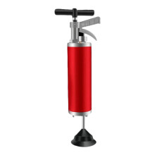 Toilet Plunger High Pressure Air Dredge Manual Clog Remover for Blocked Pipes and Drains, Red Color Design