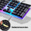 Cool Backlight Gaming Keyboard And Mouse, Rainbow Backlight With Solid And Responsive Keys, Flashing Indicators For Greater Accuracy In Competitive 5