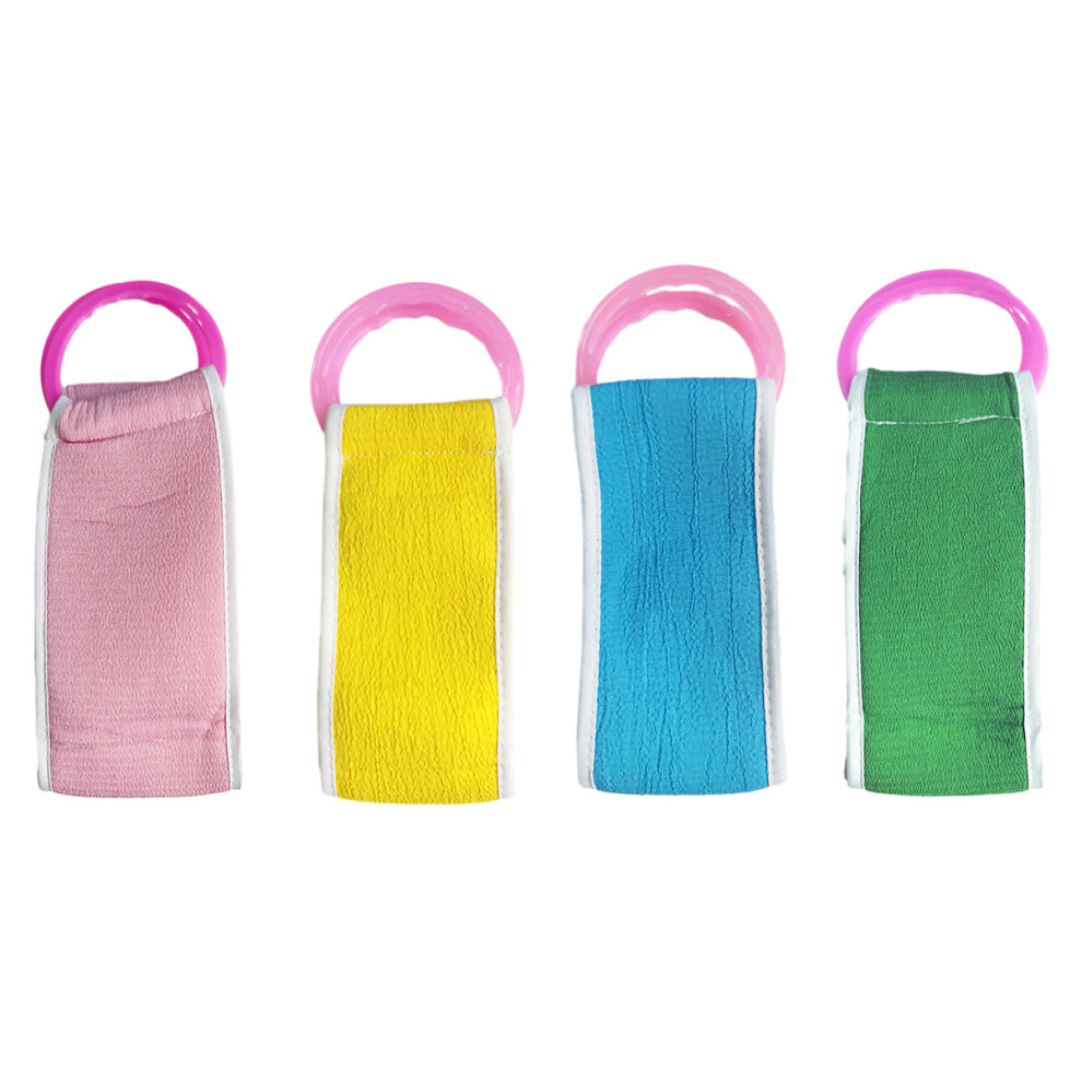 Exfoliating Cleanse For Home Spa Experience, Portable And Lightweight Linen Back Scrubber, Double Sided For Sensitive Skin And Deep Cleansing
