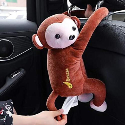 Δημιουργικό κουτί χαρτομάντιλων Monkey για αυτοκίνητο, μοναδικός σχεδιασμός 1