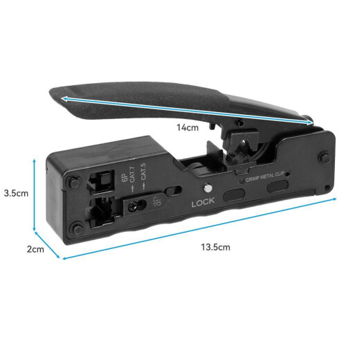 RJ45Crimper με εργονομικό σχεδιασμό, Εργαλείο πρεσαρίσματος με μειωμένη κόπωση χρήστη 2