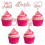 Ποιοτικές χάρτινες επιλογές για cupcakes με γκλίτερ, κούφιες επιλογές για cupcakes γάμου, 1