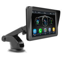 Autoestéreo portátil con Bluetooth manos libres, pantalla táctil HD de 9 pulgadas, Apple CarPlay y Android Auto para una mejor experiencia de