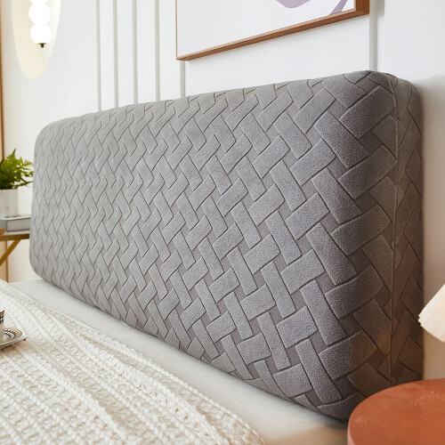 Versatile Headboard Cover, Easy Install Decorative Cover, Universal Fit Solid Jacquard Fabric for Year-Round Use
