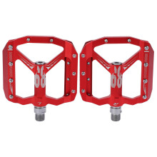 Flachpedale für Mountainbikes, breite Plattformpedale aus Aluminiumlegierung mit rutschfester Oberfläche, verbesserter Traktion und abgedichteten