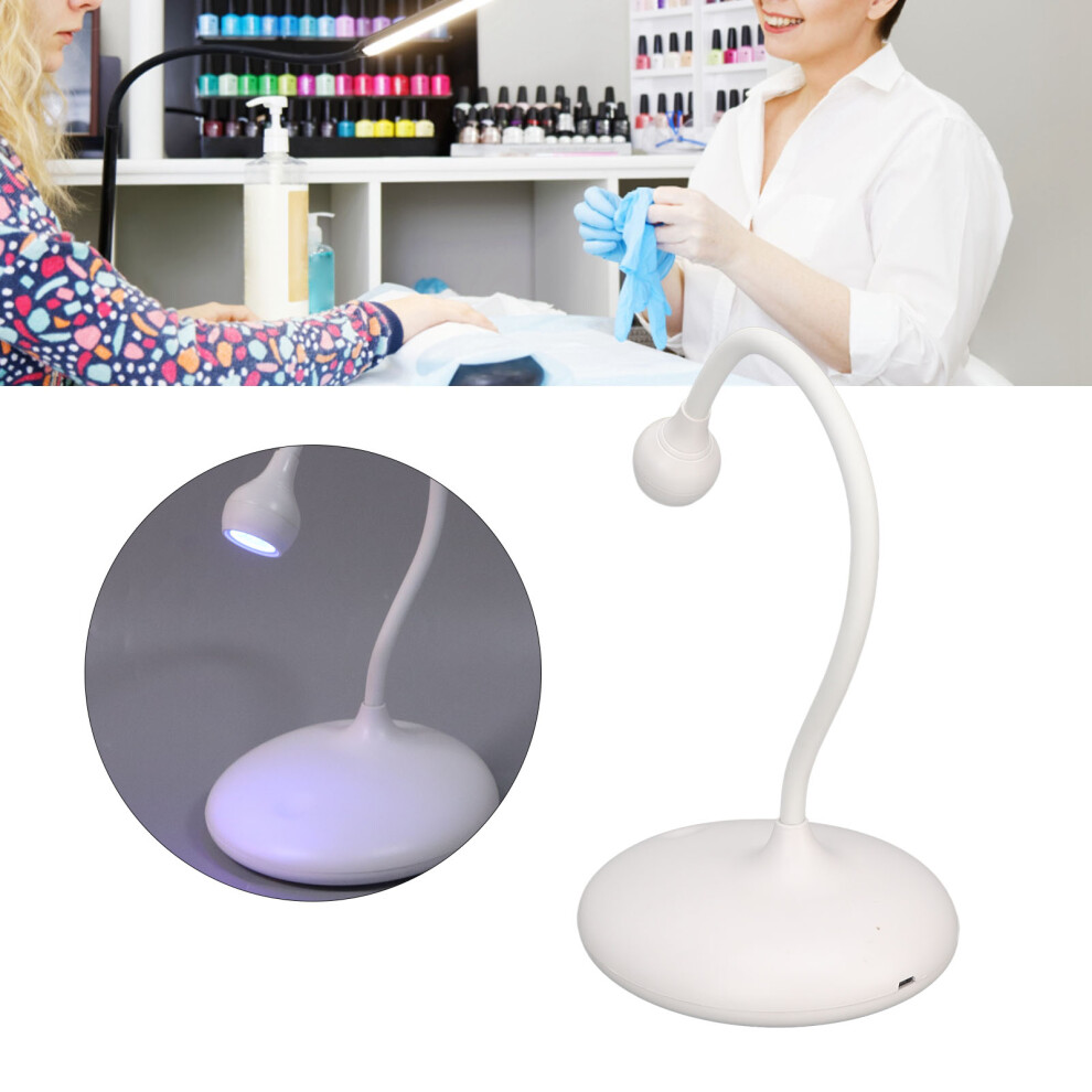 Light Multi-Position Led Nail Lamp 360 Rotatable Gooseneck 3 Brightness Uv