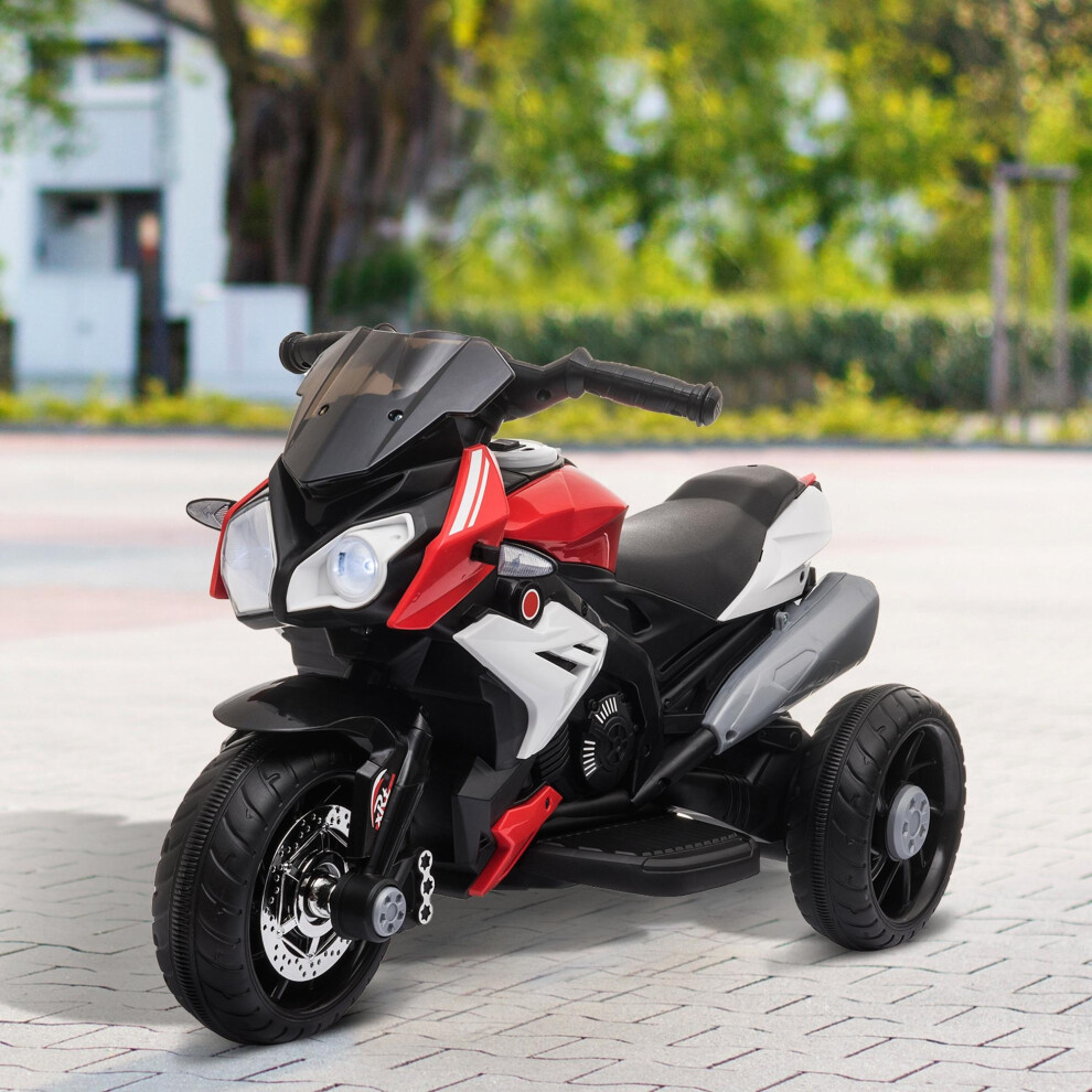 Homcom Kids Electric Motorcycle Ride On Toy, 6V Battery, Music, Horn, Lights