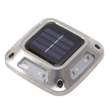 Waterproof Solar Ground Light 8 LEDs Warm White 93x93x25mm