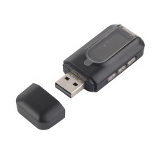 2 in 1 USB BT Adapter LCD, 200Mbps, 11yd, BT 5.0, Black
