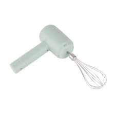 Flat Bottom USB Cordless Hand Mixer Low Noise 800mAh Cyan