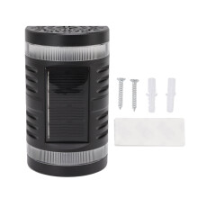 Decoratieve buitenlamp op zonne-energie met landschapsprojectie, slim oplaadbaar, tuinlamp met intelligent lichtsensorsysteem, zachte LED-gloed,