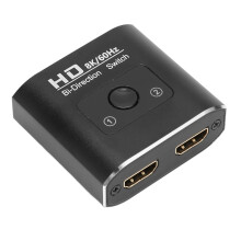 8K 60Hz HDMI Switch 2 Ports Bidirectional Aluminum Alloy Black