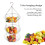 Hanging Fruit Basket Organizer, Versatile Function 3-Tier Kitchen Hanging Fruit Baskets, Practical and Sleek Design Iron Wire Storage with Adjustable 7