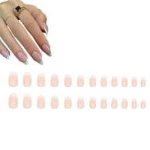 Ongles en acrylique en forme d'amande pour une manucure instantanée, application facile, pose à pression, finition de qualité professionnelle,