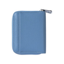 Woman Wallet with Card Holder PU Leather Change Purse Coin-Blue