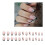 Nude Shimmer Nails, Κοντά Οβάλ Ψεύτικα Νύχια με UV LED Soak Off Varnish, Γαλλικά Νύχια με Πίεση, 1