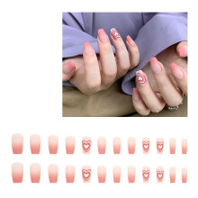Ongles brillants longue tenue motif papillons, disponibles en 12 tailles différentes, faciles à appliquer et à retirer, pour un look professionnel