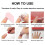 Nude Shimmer Nails, Κοντά Οβάλ Ψεύτικα Νύχια με UV LED Soak Off Varnish, Γαλλικά Νύχια με Πίεση, 7