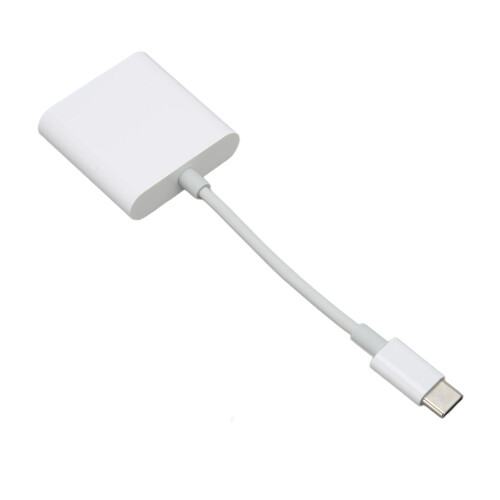 Trail Camera Viewer SD Card Reader, Plug and Play Memory Card Adapter for Lightning & USB-C Devices, High Speed Data Transmission Adapter for iPhone, 1
