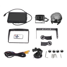 Sistem de cameră video wireless pentru marșarier pentru camion, cameră video HD1080P IP69 impermeabilă cu vedere spate cu monitor LCD de 7 inci,