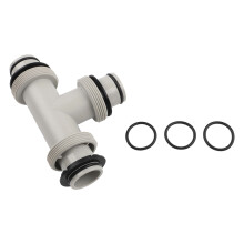 Adattatore connettore Dual Split per parti Intex Tubo Sturalavando Valvola PP Materiale Pompe per piscina O-ring in gomma